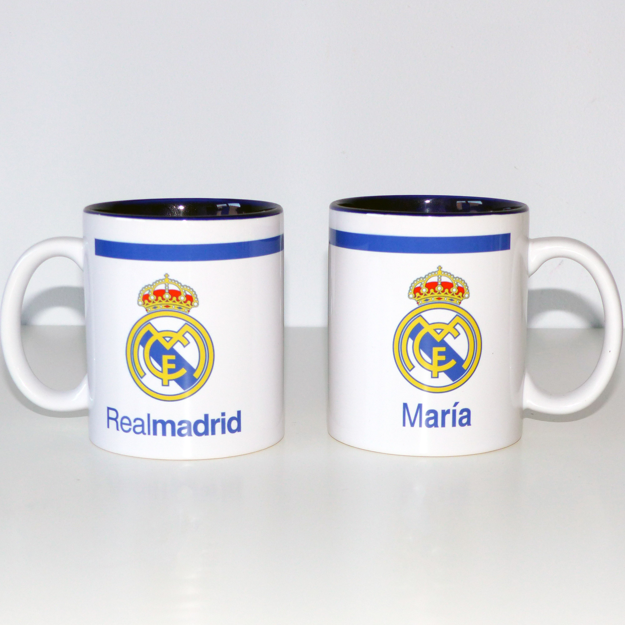 Taza Real Madrid personalizada con nombre