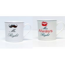 pack tazas mr and mrs right