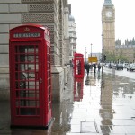Londres con lluvia