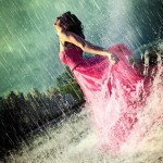 bailando bajo la lluvia